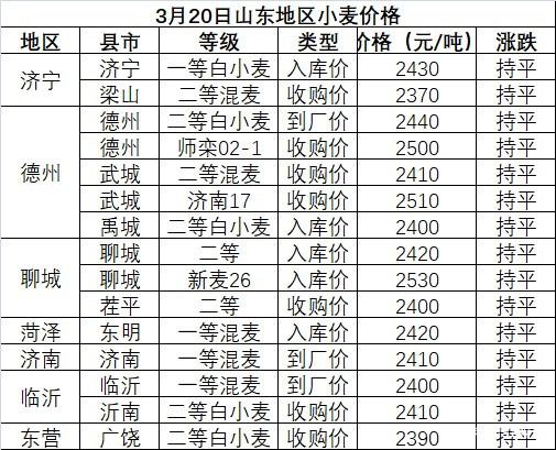 濟寧小麥最新價格行情詳解及獲取價格走勢的方法指南